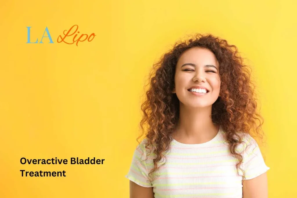 woman smiling about overactive bladder treatment Liss solutions