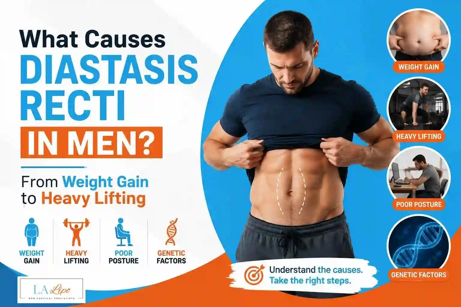 What Causes Diastasis Recti in Men? From Weight Gain to Heavy Lifting Liss